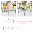 thumbnail image 3 of pcs Acrylic Cake Display Stand Square Cake Dessert Stand Clear Cake Display Holders, 3 of 5