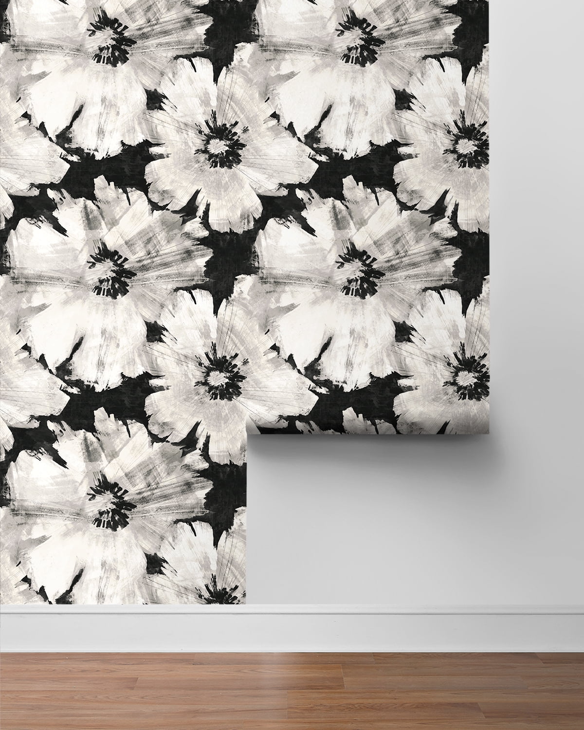 NextWall  Graphic Floral Peel and Stick Wallpaper - 27 in. W x 18 ft. L