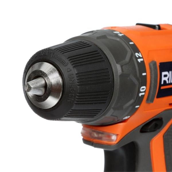 Restored RIDGID R82005K 12 Volt Lithium Ion 3 8 in. Cordless 2 Speed Drill Kit Refurbished Walmart