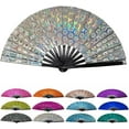 thumbnail image 7 of Boots On The Ground Hand Fan - Foldable Boots On The Ground Fan, Portable Fans For Line Dancing, Fan Dance Accessories For Performers, Outdoor Events, And Dance Enthusiasts Gift (E), 7 of 7