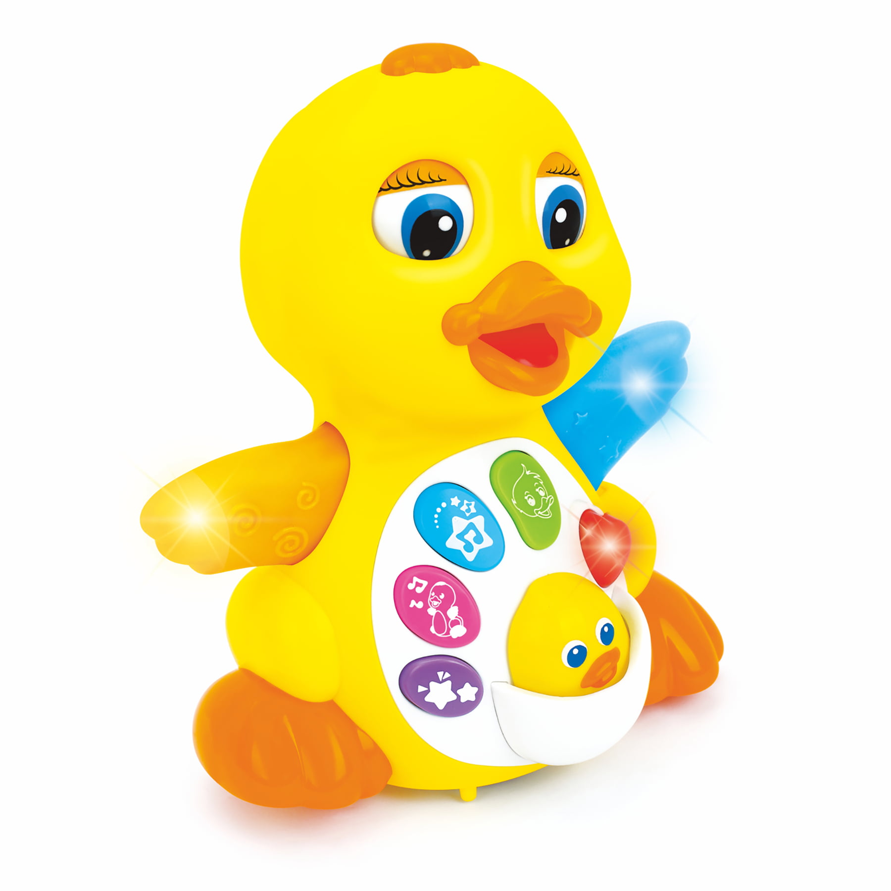Musical Duck Dancing Toy with Fun Sing Along Tunes and Flapping Light Up Wings