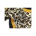 thumbnail image 3 of INSPIRE CHIC Women's Leopard Print Rhombus Neck Scarf Neckerchief Yellow, 3 of 5