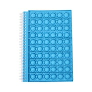 Sunisery Silicone Cover Pop Bubble Notebook Multi-purpose Mini Spiral Notebook Decompression Toys