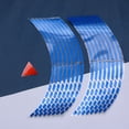 thumbnail image 4 of Motorcycle Car Wheel Hub Tire Sticker Car Decorative Styling Strip Decals Stickers (Blue), 4 of 8