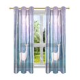 thumbnail image 7 of Yayeee Window Curtains Light Filtering 63"x42" Grommet Panel Pair Home Living Room Decor, Purple Night Deer, 7 of 7