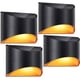 thumbnail image 1 of Paquete de 4 luces solares para exteriores, focos solares, iluminación LED para exteriores, impermeables, inalámbricas, luces de pared para jardín y patio., 1 of 5