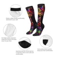 thumbnail image 6 of Lsque Neon Psychedelic Giraffe Printed Crew Socks Men's Women's LightWeight Thin Casual Calf Socks ,Knee High Socks,Cotton Socks, 6 of 9