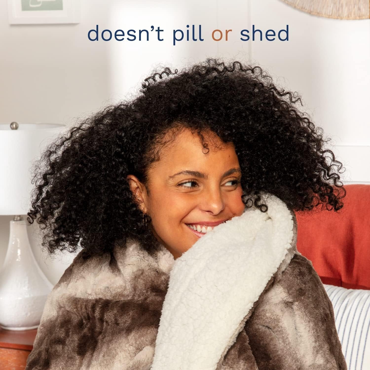 ViscoSoft Bulk 10 Piece Faux Fur Throw Size 50" x 60" Sherpa Luxury Blanket Dark Brown - Shed Free Furry Comforter - Bulk Pack