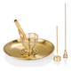 thumbnail image 1 of "4 In 1 Quemador De Incienso Y Porta Palo Santo Con Cenicero Dorado Blanco ", 1 of 5