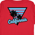 thumbnail image 4 of Inktastic California with Triangle and Palm Trees in Blue Boys or Girls Long Sleeve Toddler T-Shirt, 4 of 5