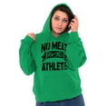 thumbnail image 3 of No Meat This Athlete Vegetarian Funny Hoodie Sweatshirt Women Men Brisco Brands M, 3 of 5