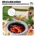 thumbnail image 6 of Hiroekza Home and Kitchen, Round outdoor Barbecue Grill Barbecue Grill Around the Stove Cooking Tea Barbecue Grill Grill Charcoal Fire Grill outdoor Fryer Room Kitchen Gadgets, 6 of 8