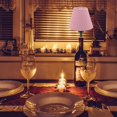 thumbnail image 5 of Kiven Wireless Bottle Lamp with Remote Control,Pink Rechargeable Wine Bottle Lights with Fabric Lampshade, Dimmable Ambient Lighting, Decorative Cordless Table Lamp for Restaurant Bar DZ0031, 5 of 6