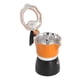 thumbnail image 4 of Cafetera de Estufa 150 ml de Estilo Italiano Clásico Aluminio Doble Aluminio Moka Cafetera para viajar a Casa Oficina, 4 of 7