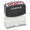 Universal UNV10049 Pre-Inked Draft Message Stamp - Red Ink