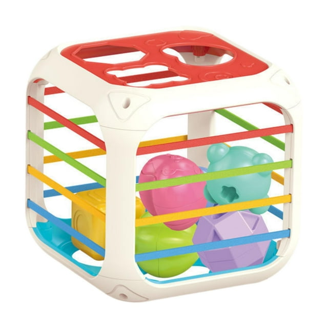 MERIGLARE Activity Cube Bin Color Recognition Early Learning Toys for Boys Travel Kids