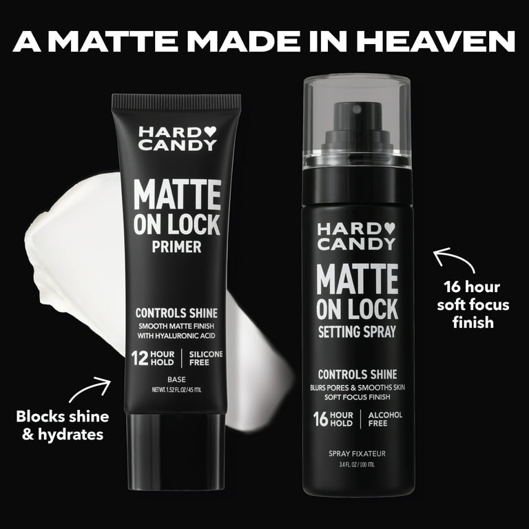 Hard Candy Matte On Lock Setting Spray, Alcohol-Free, 16 Hour Hold