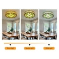 thumbnail image 5 of Miumaeov 50cm Vintage Tiffany Style Ceiling Light Flush Mount Pendant Lamp Stained Glass Chandelier, 5 of 18