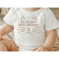 thumbnail image 2 of My Siblings Have Whiskers Baby Bodysuit ,Funny New Born New Parent Baby Onesie®, New Mom Gift, Baby Shower Gift , Short Sleeve Tee Bella, 2 of 9