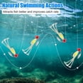 thumbnail image 6 of A 25-piece fishing jig head set, including down-spinning lures, lure heads with rotating blades, and lures with painted eyes, suitable for fishing bass and trout, both in saltwater and freshwater,, 6 of 7