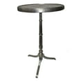 thumbnail image 3 of Benjara 41" Plant Stand Table-Round Top-Turned Base-Modern Silver Aluminium, 3 of 6