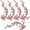 Deep pink, variant on 5 Pack Cherry Blossom Patches, Embroidered Flower Vines Sew On Appliques, Floral Embroidery Repair Decorative Patches for Jeans, Shirts, Hats, Shoes