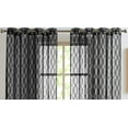 thumbnail image 4 of Warm Home Designs 84 Inches. Modern Black Sheer Curtains for Living Room or Bedroom. GI Black 84, 4 of 5