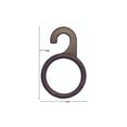 thumbnail image 2 of NAHANCO #1227-07 1 3/4"ID Black Plastic Round Scarf/Accessory Hangers (Pack of 100), 2 of 2