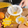 thumbnail image 4 of ZHAOCHENG Malla 80Colador de malla finaColador de yogurMalla de nailonColador de plásticoMalla ultrafinaMini colador de jugoColador de mielBlancocon mango para lecheSojaVino, 4 of 5