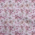 thumbnail image 1 of oneOone Rayon Purple Fabric Floral Sewing Craft Projects Fabric Prints By Yard 56 Inch Wide, 1 of 4