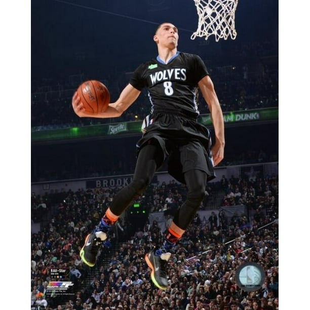 Zach Lavine 15 Nba Slam Dunk Contest Action 15 All Walmart Com Walmart Com