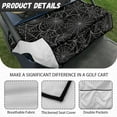 thumbnail image 5 of Yuyamidu Black Cobweb Golf Cart Seat Covers with 4 Pockets Soft Club Car Seat Cover for 2 Person Seats Halloween Golf Cart Seat Towel Blanket Easy to Clean, 5 of 7