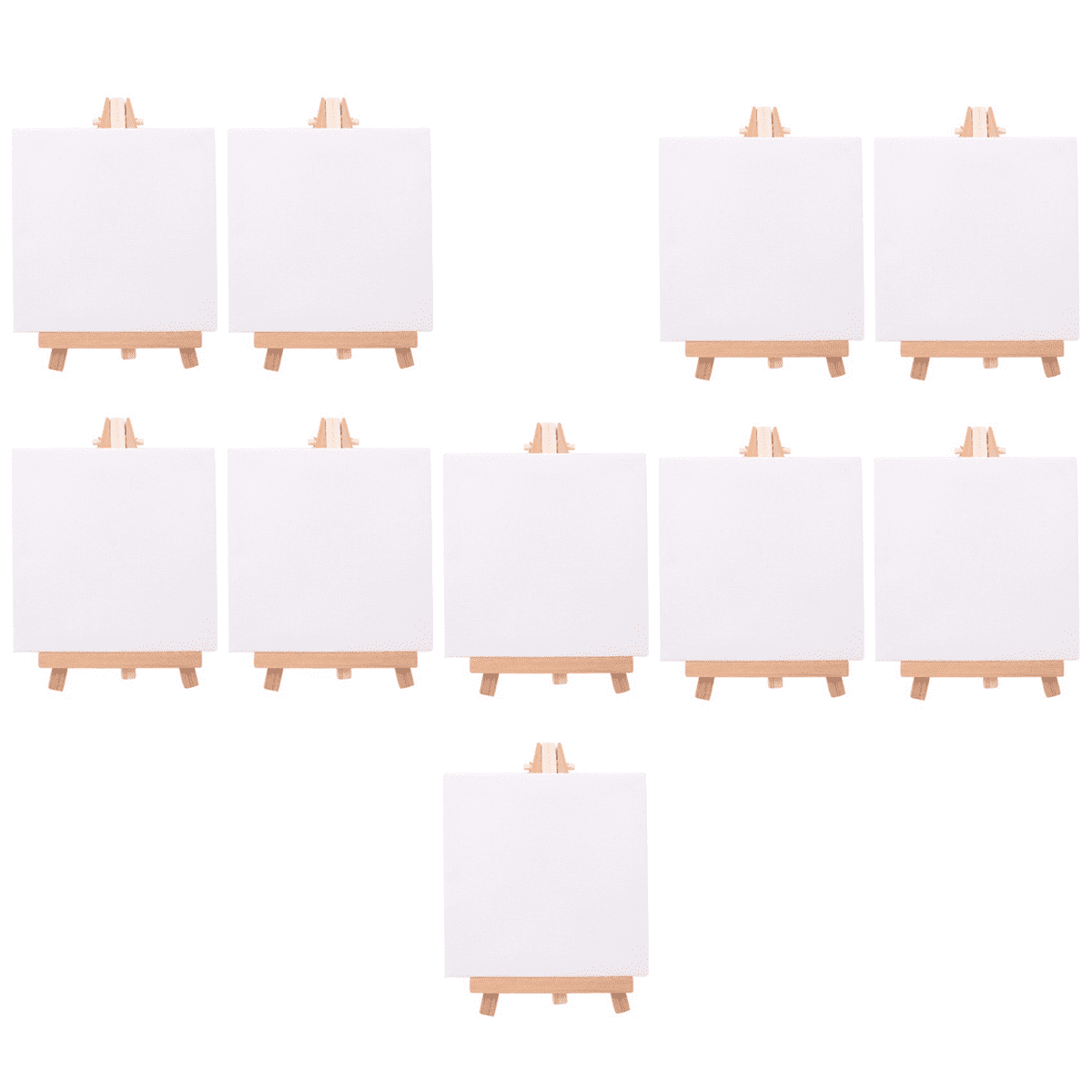 40 Set Artists Mini Canvas Set Painting Craft DIY Drawing Small Table Easel Gift
