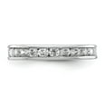 thumbnail image 2 of Auriga 14k White Gold Polished Size 6 Channel-set 1 carat Diamond Complete Eternity Band for Women, 2 of 6