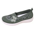 thumbnail image 2 of Casual Flat Shoes Embroidered Design Breathable Comfortable Summer Fashion Slip On Loafers, 2 of 6
