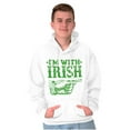 thumbnail image 5 of St Patricks Day I'm With Irish Hoodie Sweatshirt Women Men Brisco Brands M, 5 of 6