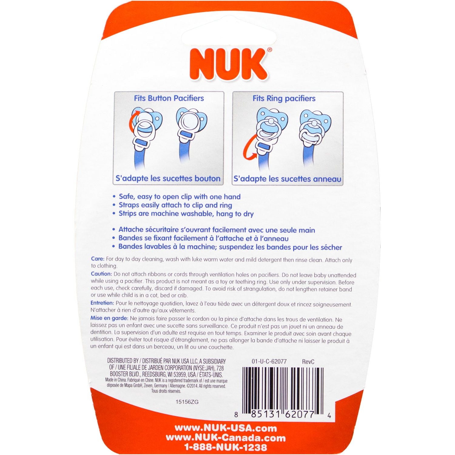 Attache-sucette NUK