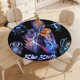 thumbnail image 4 of Blue Beetle-theme Fitted Round Tablecloths Elastic Edged Table Covers Waterproof Table Cloth for Kitchen Holiday Party Tables Decor 150cm, 4 of 6