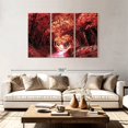 thumbnail image 2 of Elephant Stock Halnaker Tree Path Wall Art - Horizontal Multi Panel Canvas - Living Room Wall Decor - Nature Multi Panel - Red And Black Decor - 74" x 48", 2 of 4