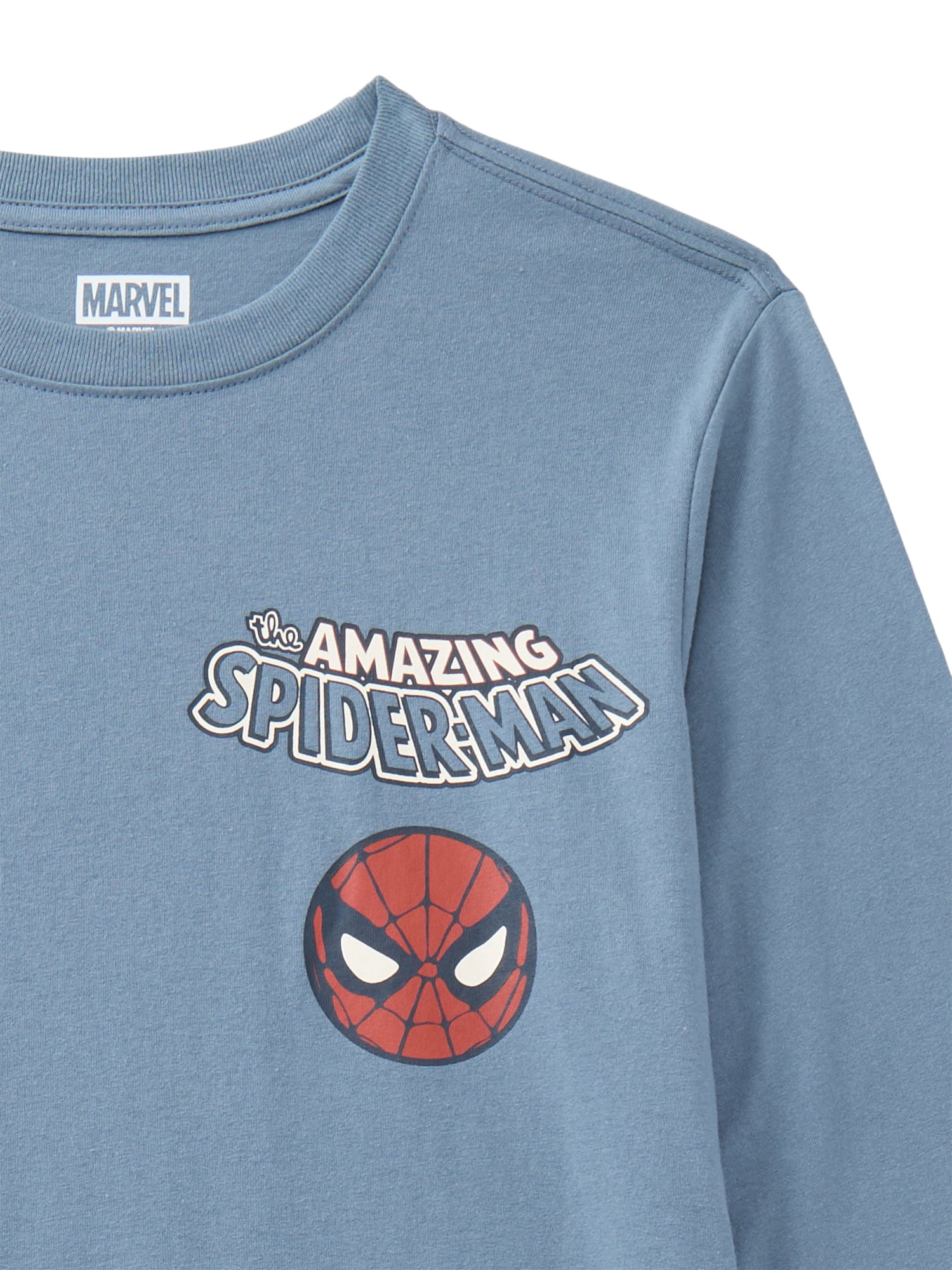 Spider-Man, Boys' & Big Boys' Graphic Long-Sleeve T-Shirt, Here Comes Spidey, Sizes 4-18