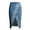 S-Blue, variant on ZQUUVOU Women Jean Dress High Waist Ripped Destroyed Bodycon Street Style Skirt A-Dark Blue