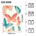 thumbnail image 2 of FORMRS 1-Subject Spiral Notebook 8" x 5" College Ruled 60 Refillable Sheet A5 Hard Cover, Watercolor Butterflies, 2 of 7