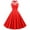 Red, variant on Vintage Halter Dresses for Women Backless Slip Dress Fashion 2025 Casual Sexy Lace-up Collar Big Swing Puffy Dress Red