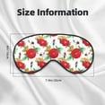 thumbnail image 5 of Goofa Rose Flowers Printed Sleep Eye Mask for Men Women, Zero Eye Pressure Sleeping Mask, Light Blocking Night Blindfold, Soft Eye Shade Cover, 5 of 7