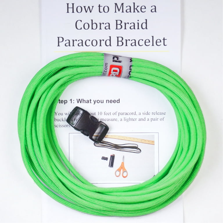 Paracord Planet DIY Cobra Braid Paracord Bracelet Kit – Multiple Colors –  Survival Bracelet Kit – Do It Yourself Jewelry