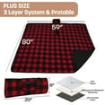 thumbnail image 4 of Sherpa Waterproof Throw Blanket Outdoor Reversible Emergency Soft Warm Picnic 59” x 80”, 4 of 7