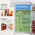 thumbnail image 4 of Compact Refrigerator with Freezer, 3.2 Cu Ft Mini Fridge, Adjustable Shelf & Reversible Door, White, Mechanical Temperature Control, 4 of 13