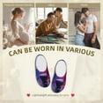 thumbnail image 7 of Wukai Color Explosion Makeup Brush Print Women's Indoor Bedroom Slipper Slip On Shoes, Unisex House Shoes with Anti-Skid Sole for Men, Gift for Women Men-13, 7 of 7