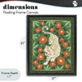 thumbnail image 4 of Stupell Industries Eclectic Eclectic Tiger & Hibiscus Black Floating Frame Canvas Art, 17 x 21, by Karolina Sato, 4 of 8