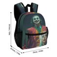 thumbnail image 2 of Joker Harley Quinn Backpack School Bag Daypack Lightweight Bookbag Adjustable Shoulders Satchel Travel Bag Rucksack, 2 of 8